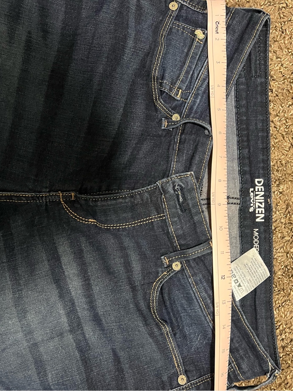 Levi's Women's Straight Leg Jeans in Dark Blue Denim